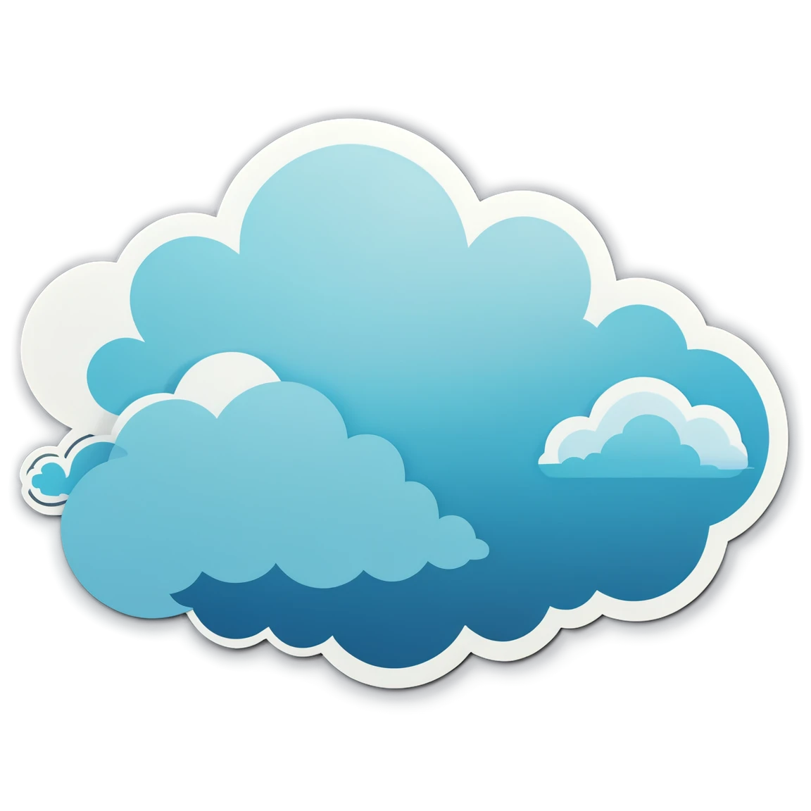 Dreamy cloud, cloud sticker