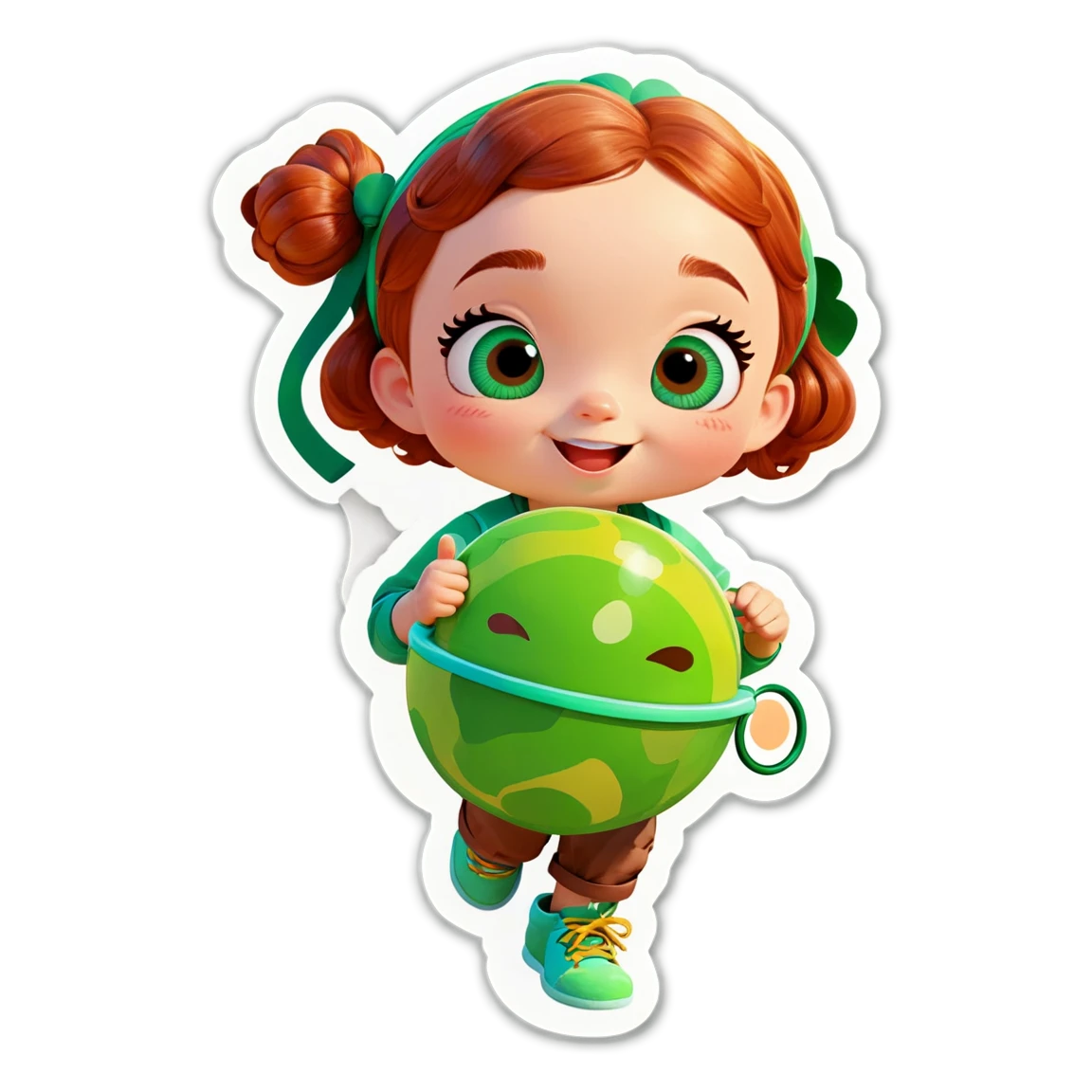 Cocomelon with YoYo, character sticker, Cocomelon sticker