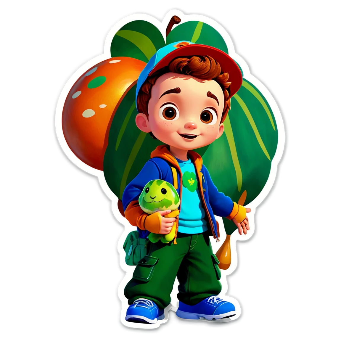 Cocomelon with Cody, character sticker, Cocomelon sticker