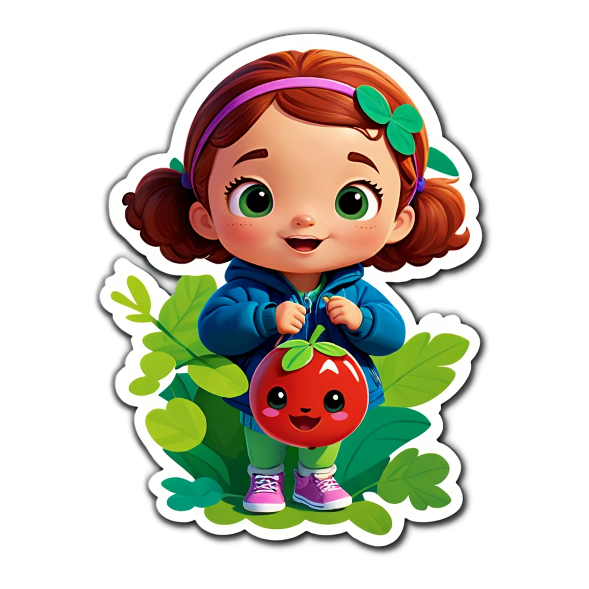 Cocomelon in the park, character sticker, Cocomelon sticker