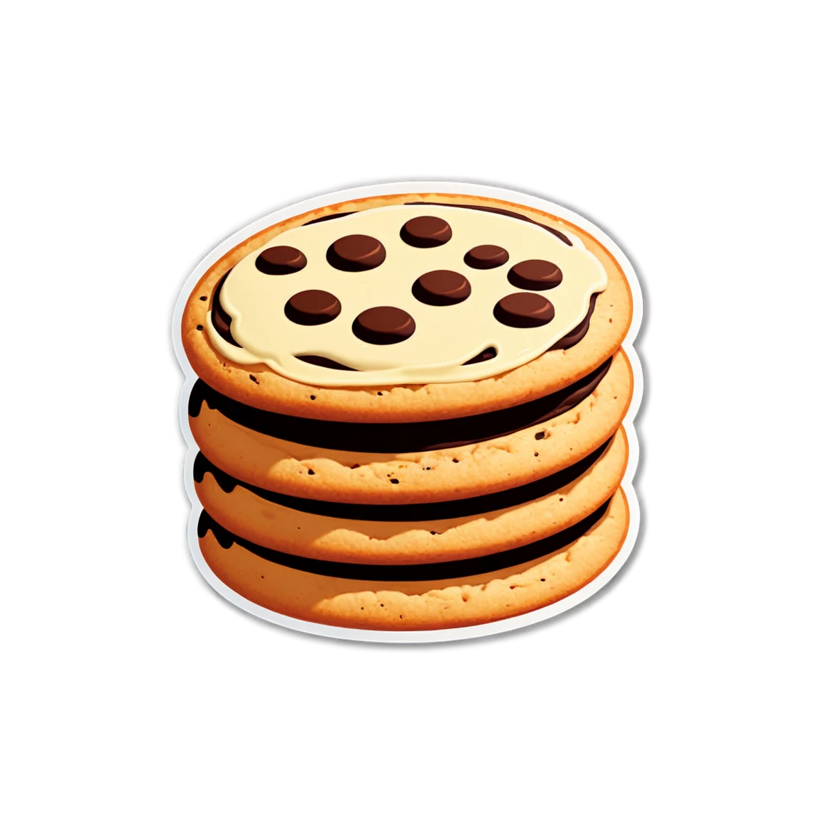 Cookie sticker, baking