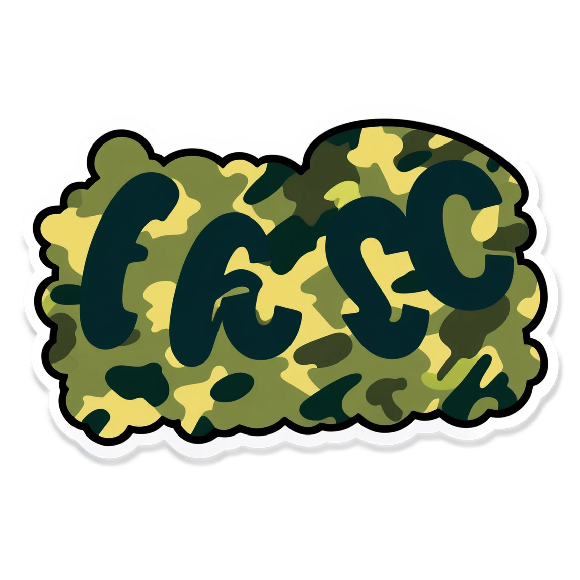 CS2 sticker in camouflage