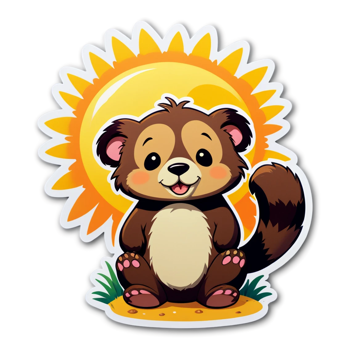 Cute bear, cute animal sticker