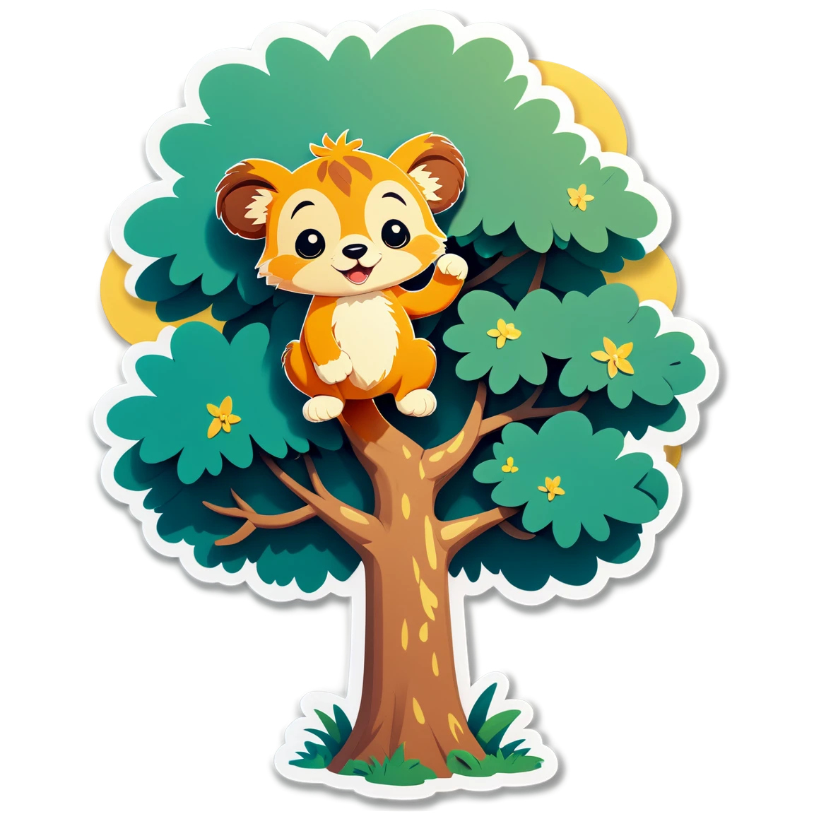 Cute koala, cute animal sticker