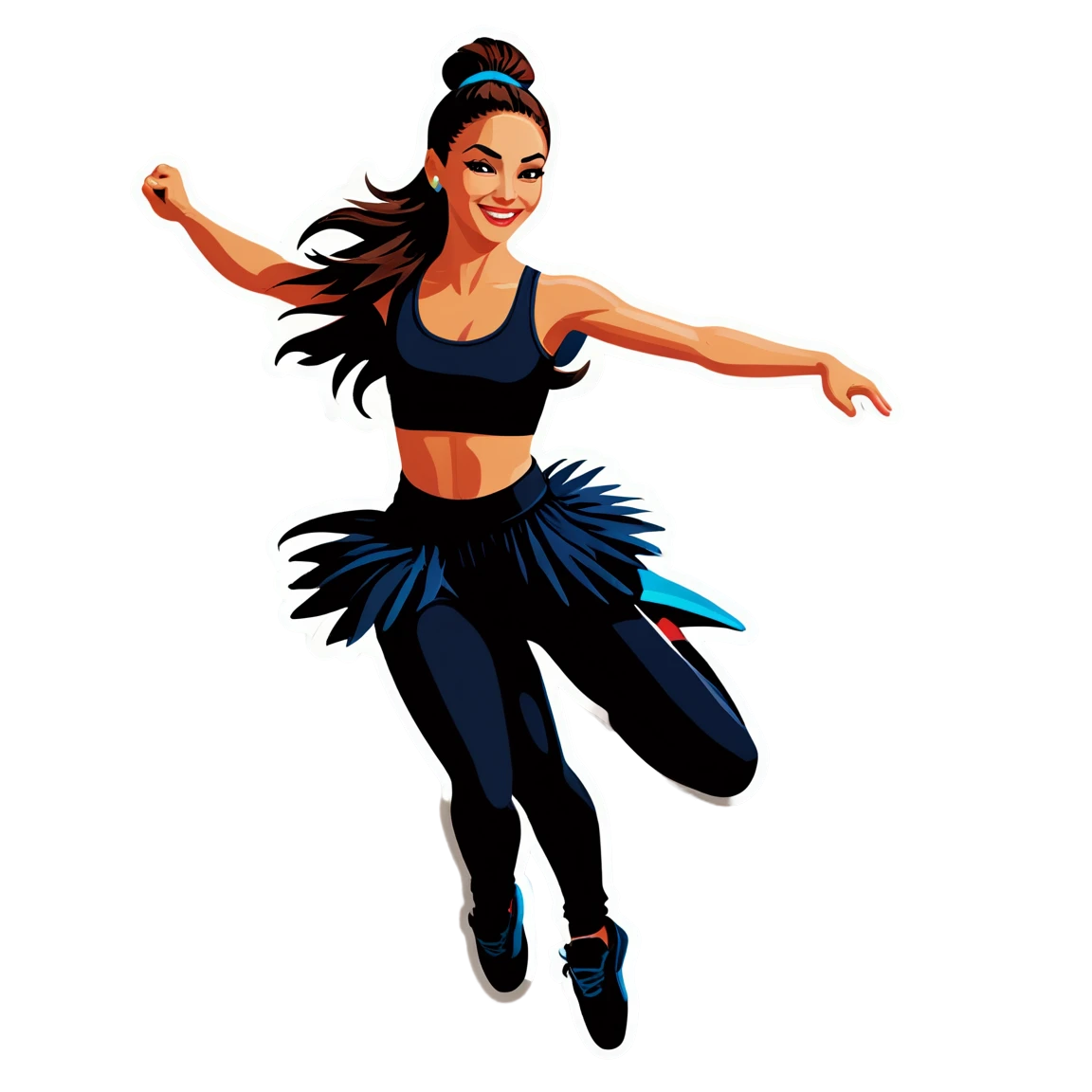 Super energetic dancer, dance sticker