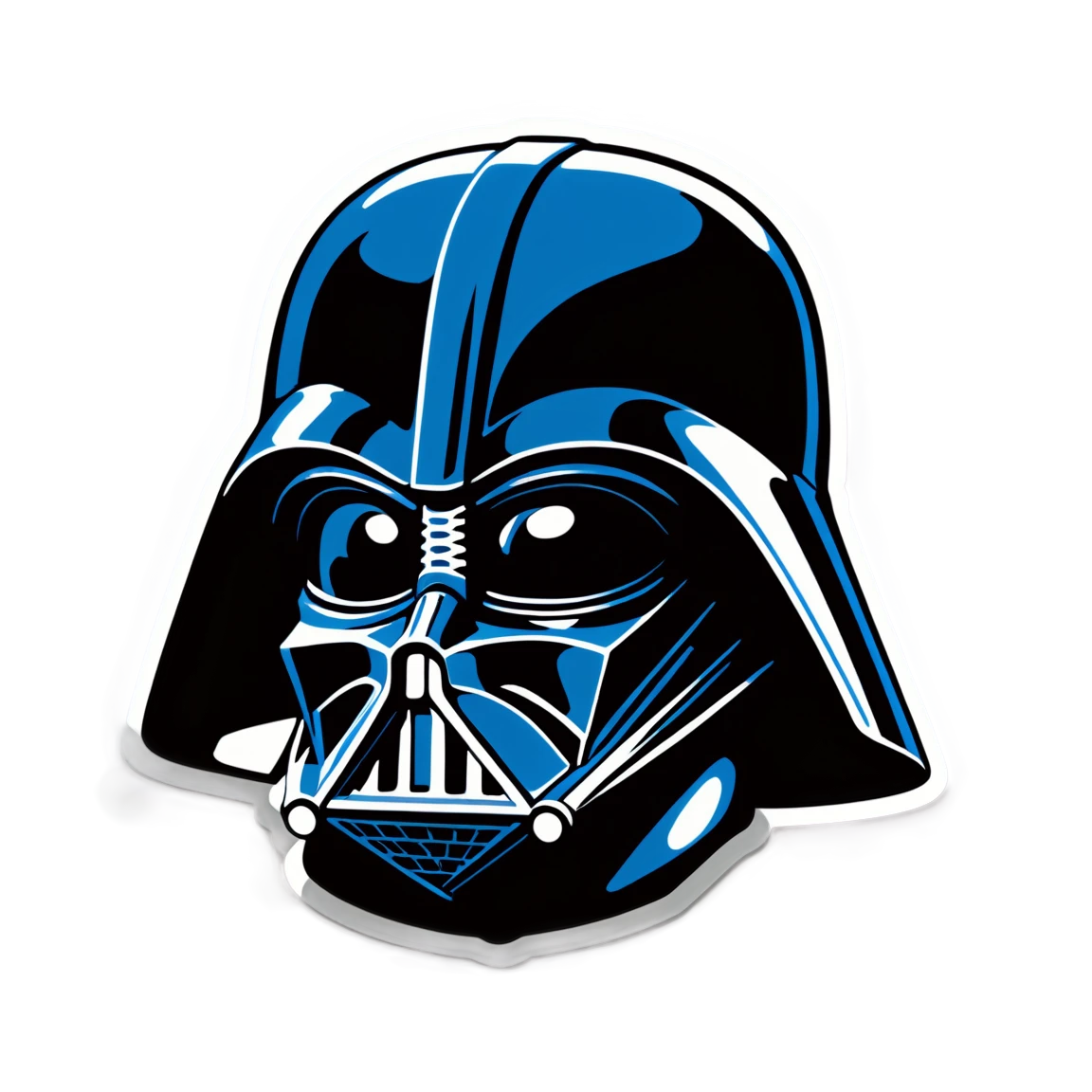 Darth Vader wearing helmet, Star Wars sticker, Darth Vader sticker