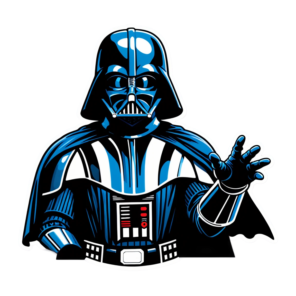 Darth Vader in dark armor, Star Wars sticker, Darth Vader sticker