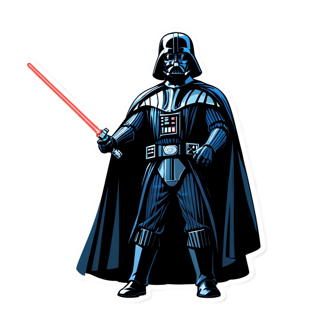 Darth Vader commanding troops, Star Wars sticker, Darth Vader sticker