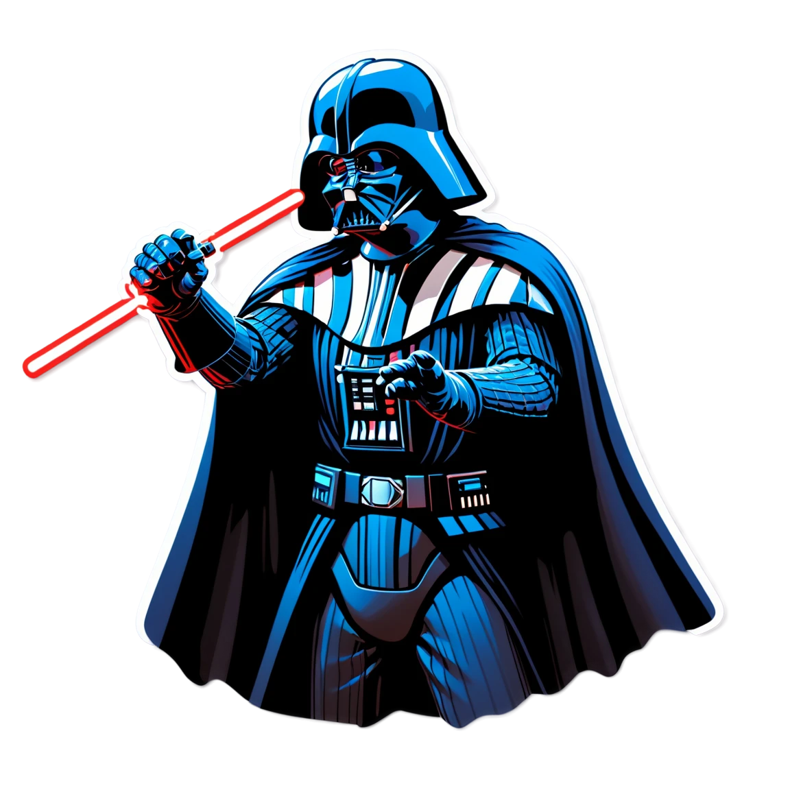 Darth Vader using force choke, Star Wars sticker, Darth Vader sticker