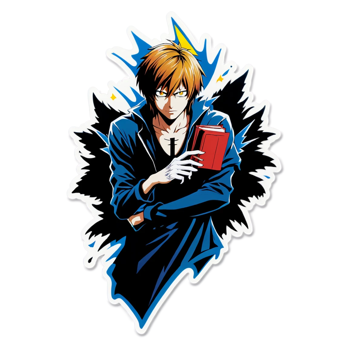 Death Note sticker with justice quotes