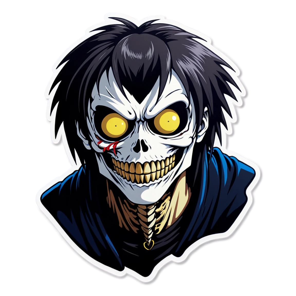 Death Note sticker with Shinigami