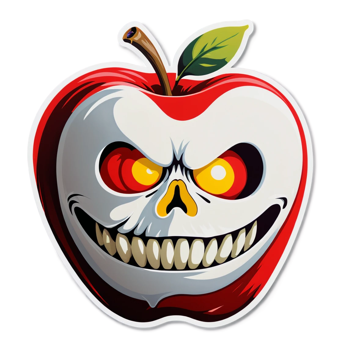 Death Note sticker with apple