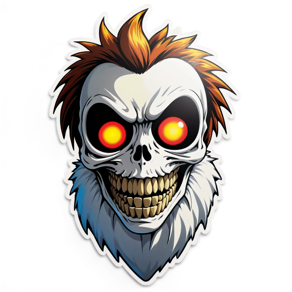 Death Note sticker with Light and L