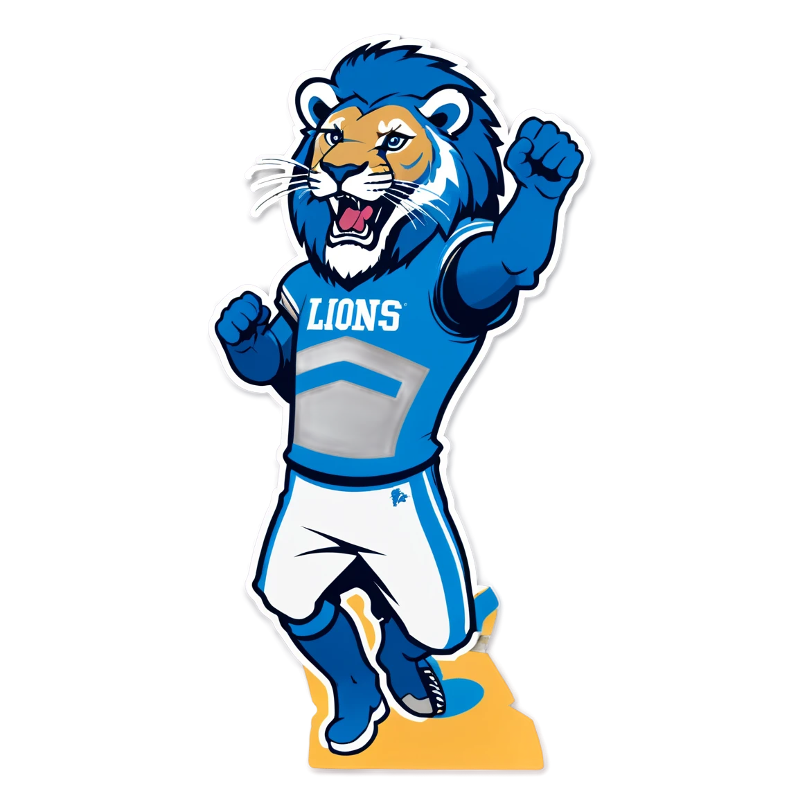 Detroit Lions cheering crowd, Detroit Lions sticker