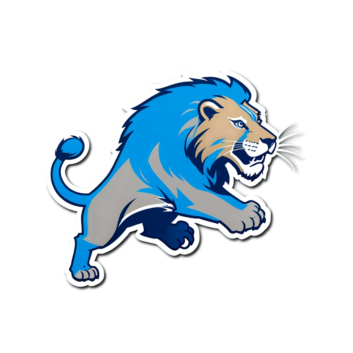 Detroit Lions team logo, Detroit Lions sticker