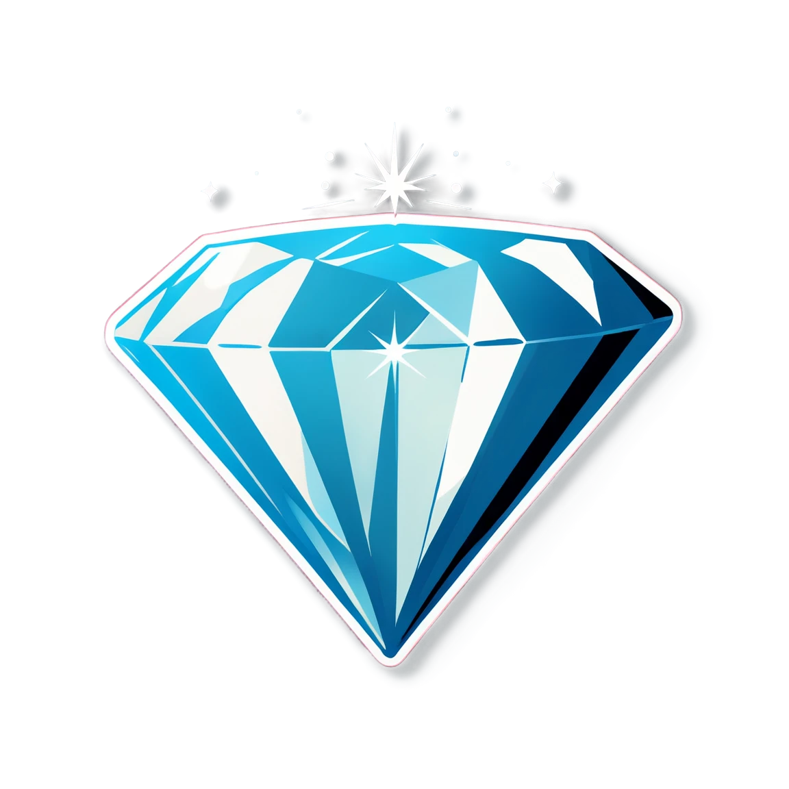 Diamond shining bright, diamond sticker