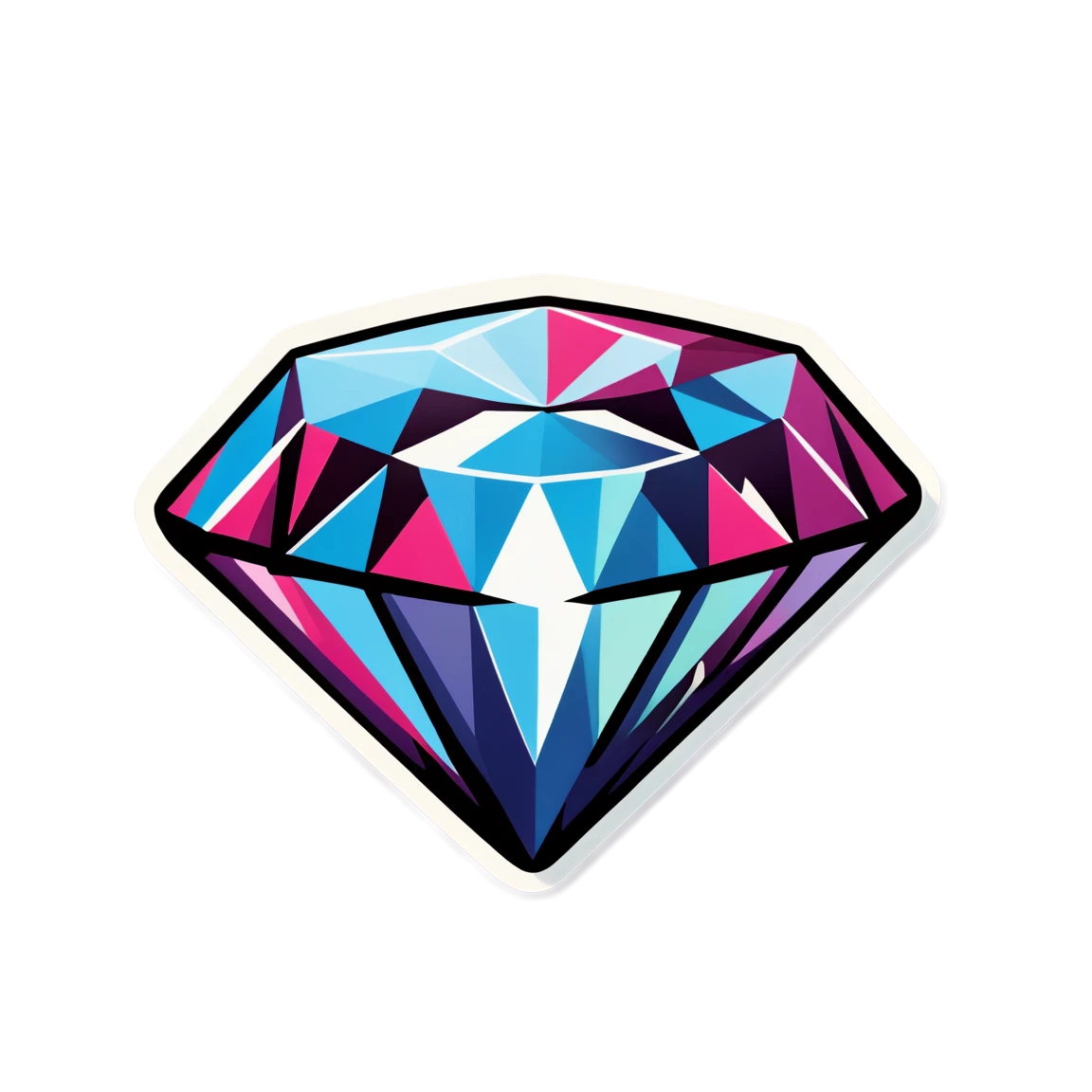 Diamond glittering, diamond sticker