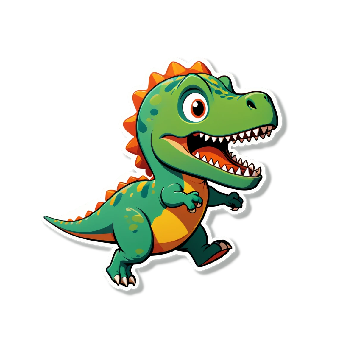 T-rex sticker, animated dinosaur sticker, dinosaur sticker