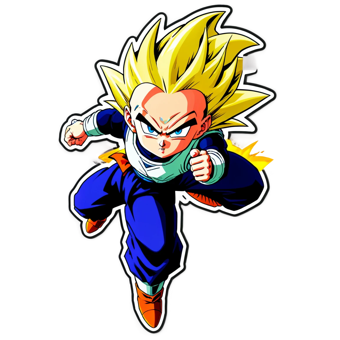 Dragon Ball Z Android 18 in battle sticker, Dragon Ball Z sticker