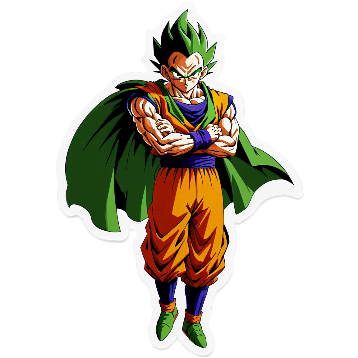 Dragon Ball Z Piccolo with cape sticker, Dragon Ball Z sticker