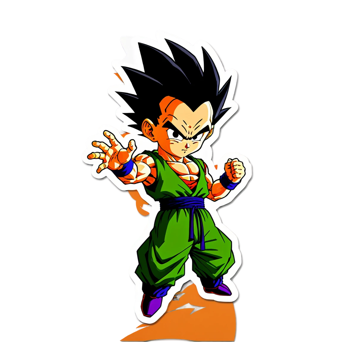 Dragon Ball Z Gohan in training sticker, Dragon Ball Z sticker