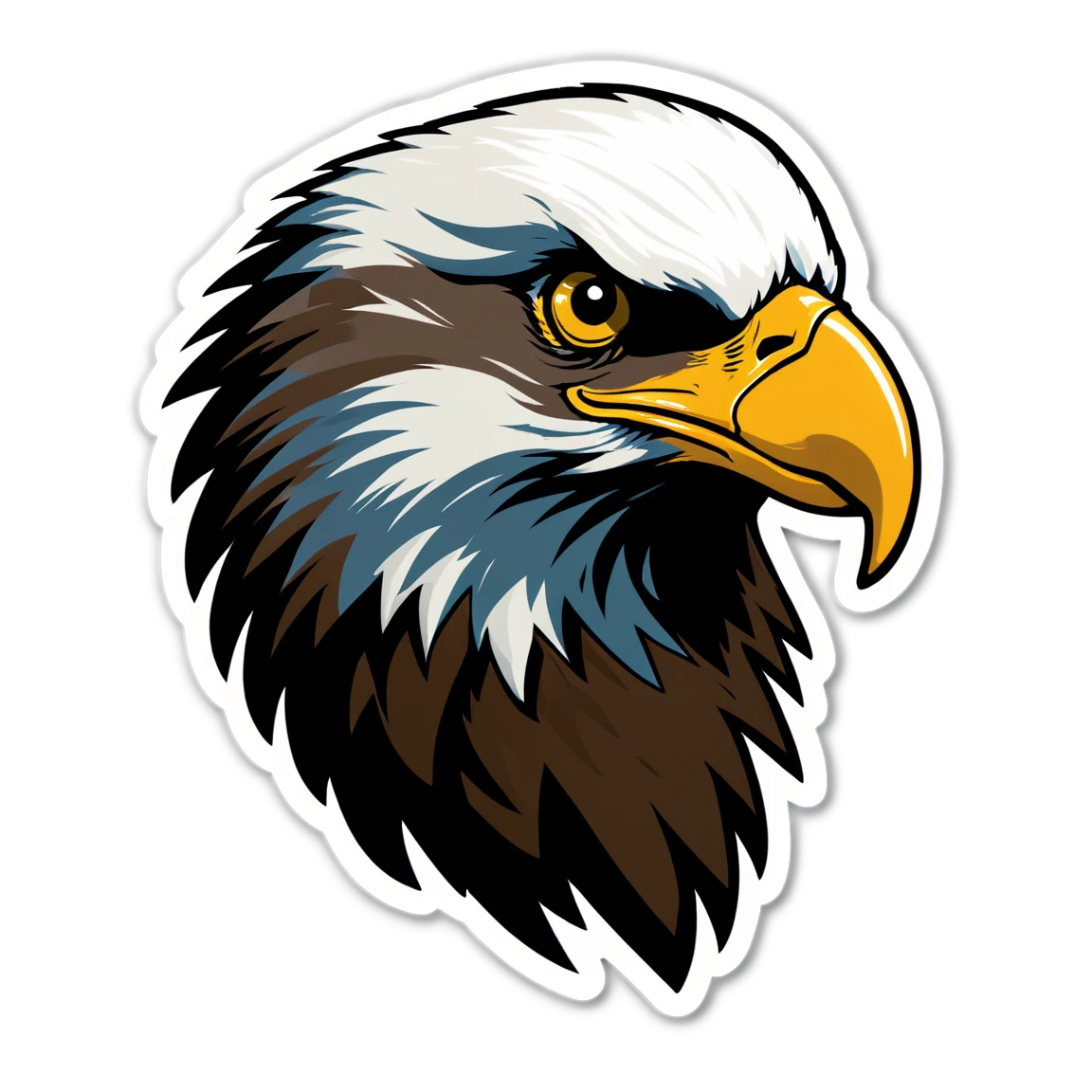 Eagles keen eyes, majestic sticker, eagles sticker