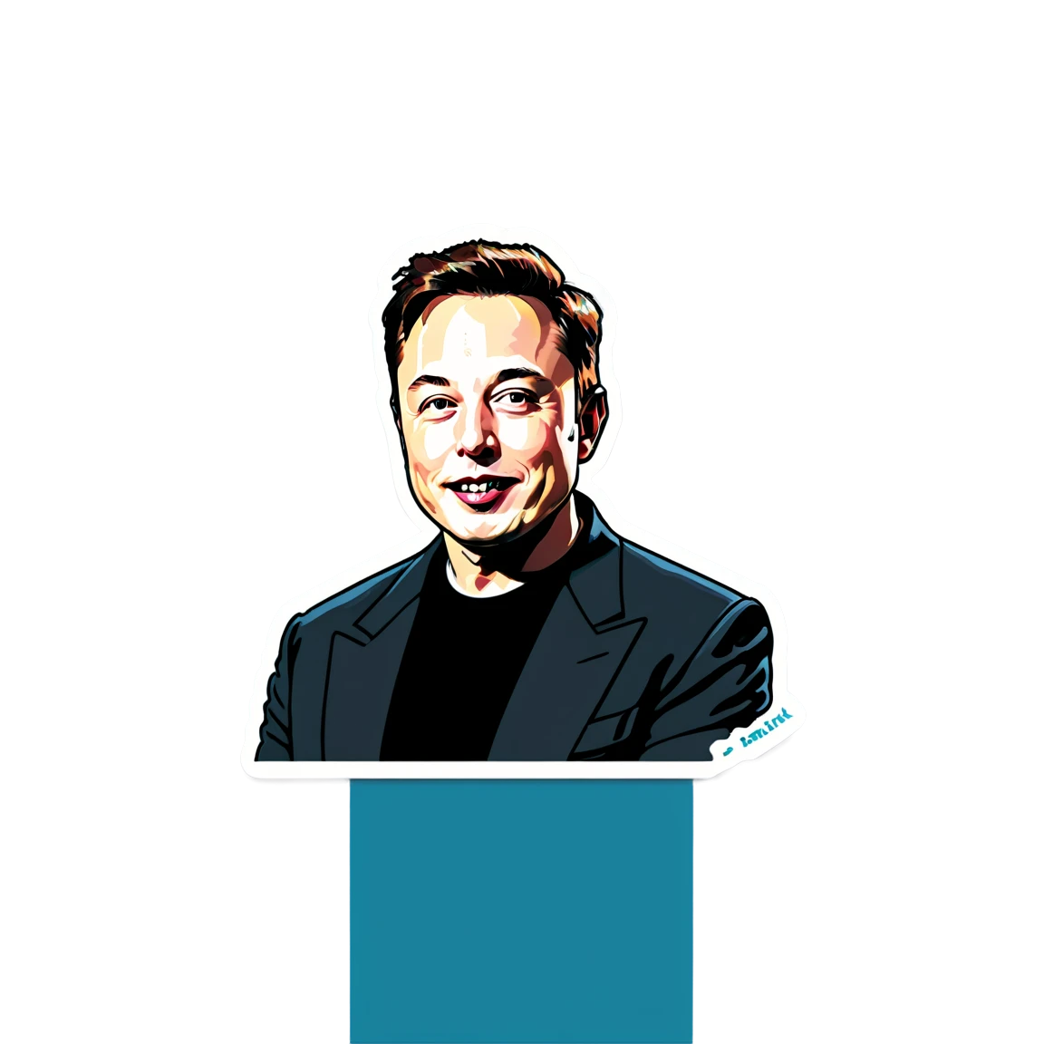 Elon Musk as techie, Elon Musk sticker