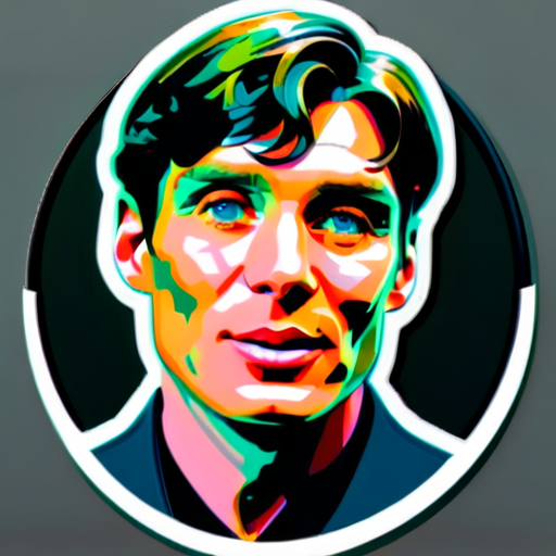 Cillian Murphy face sticker