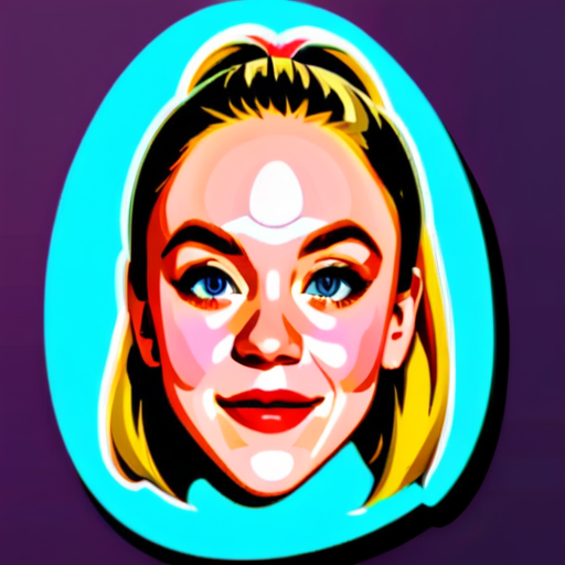 Sydney Sweeney face sticker