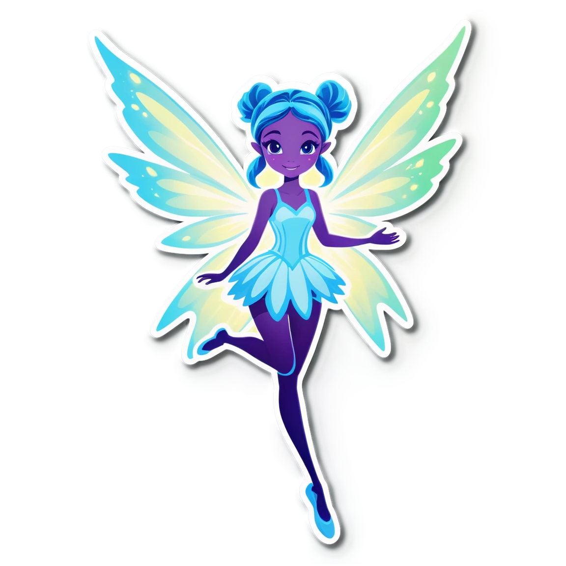 Fairy glowing aura, fairy sticker