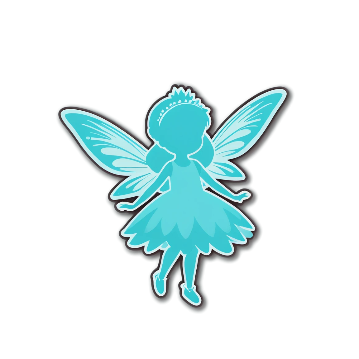 Fairy tiny and delicate, fairy sticker