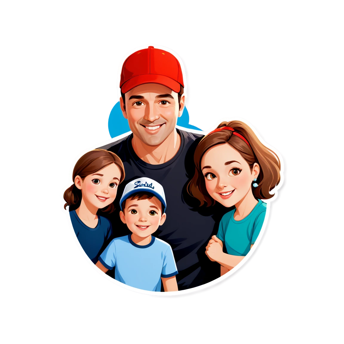 family stickers example