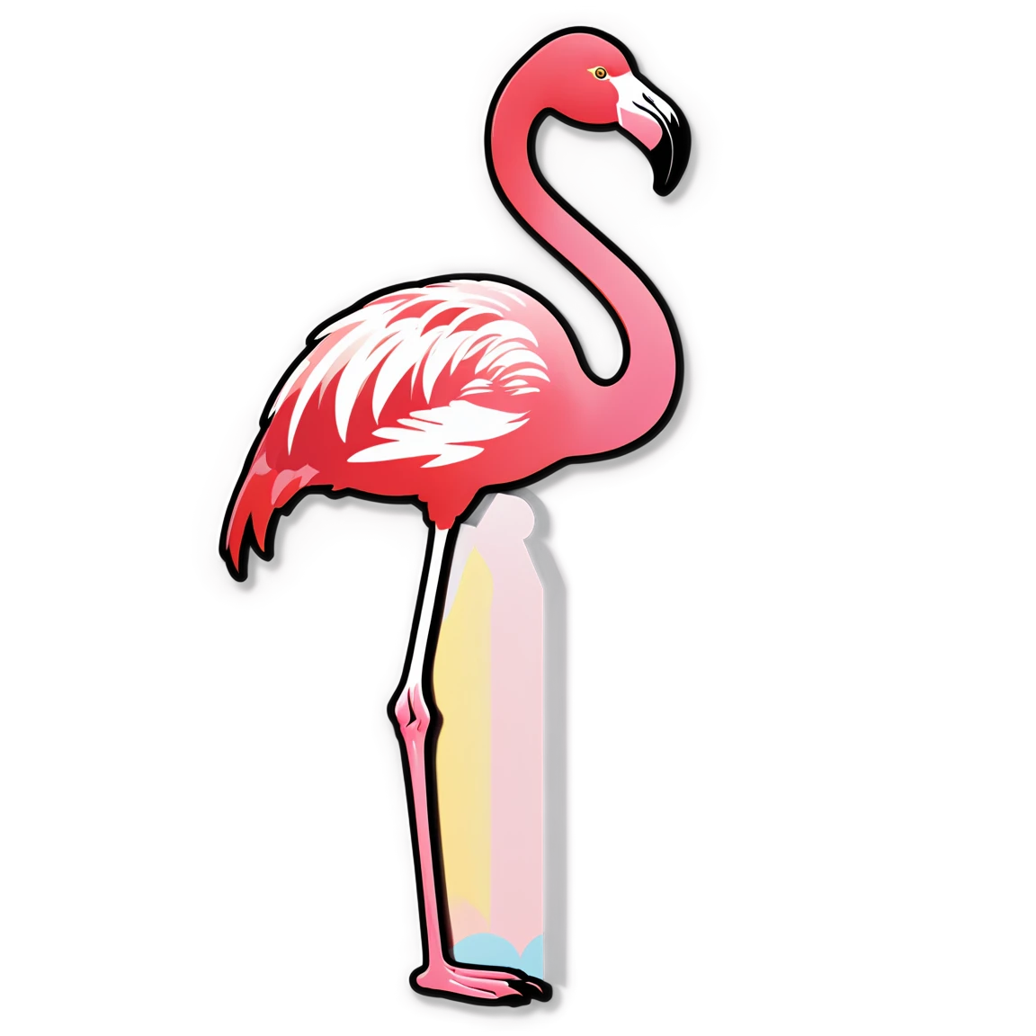 flamingo stickers example