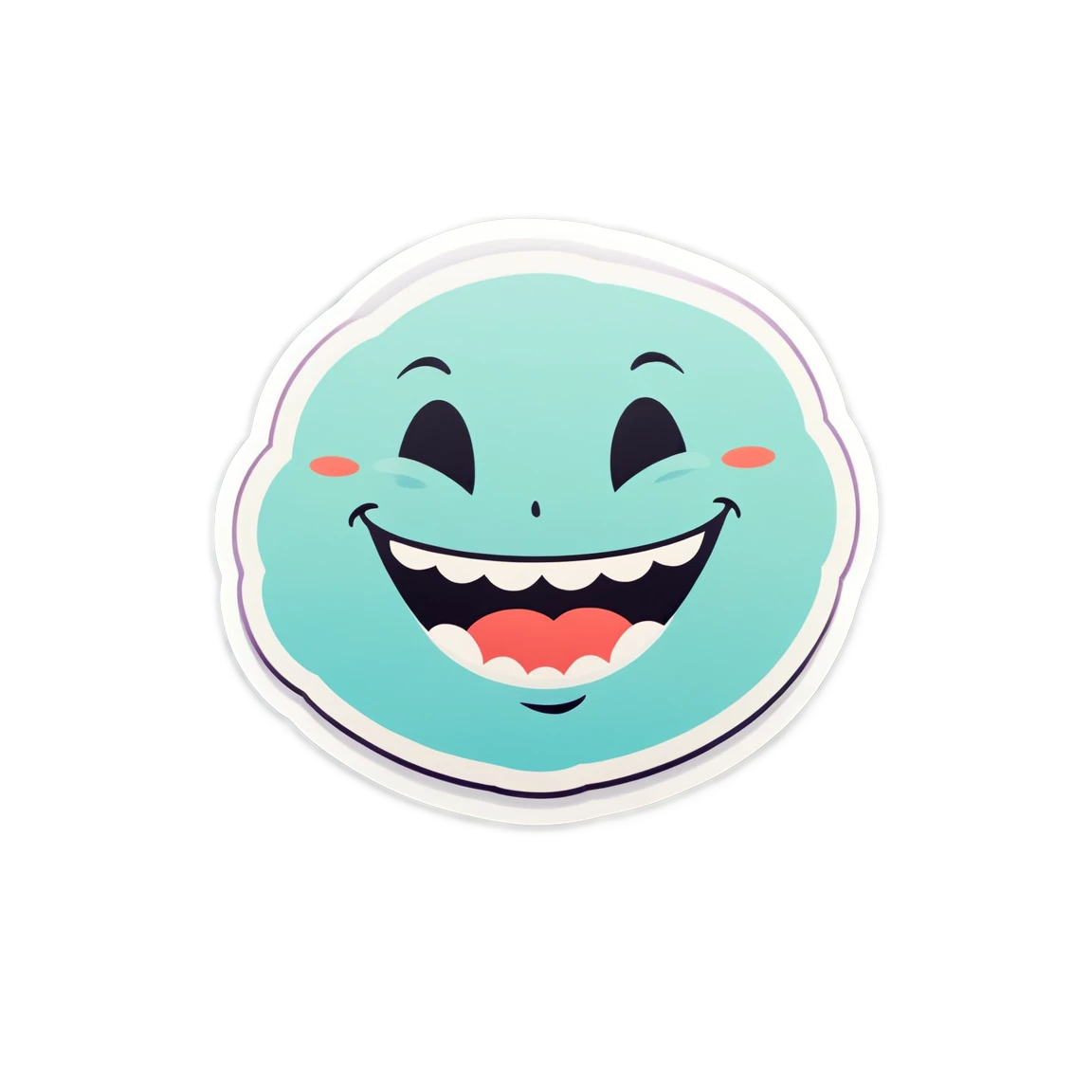 Flork smiling, Flork sticker