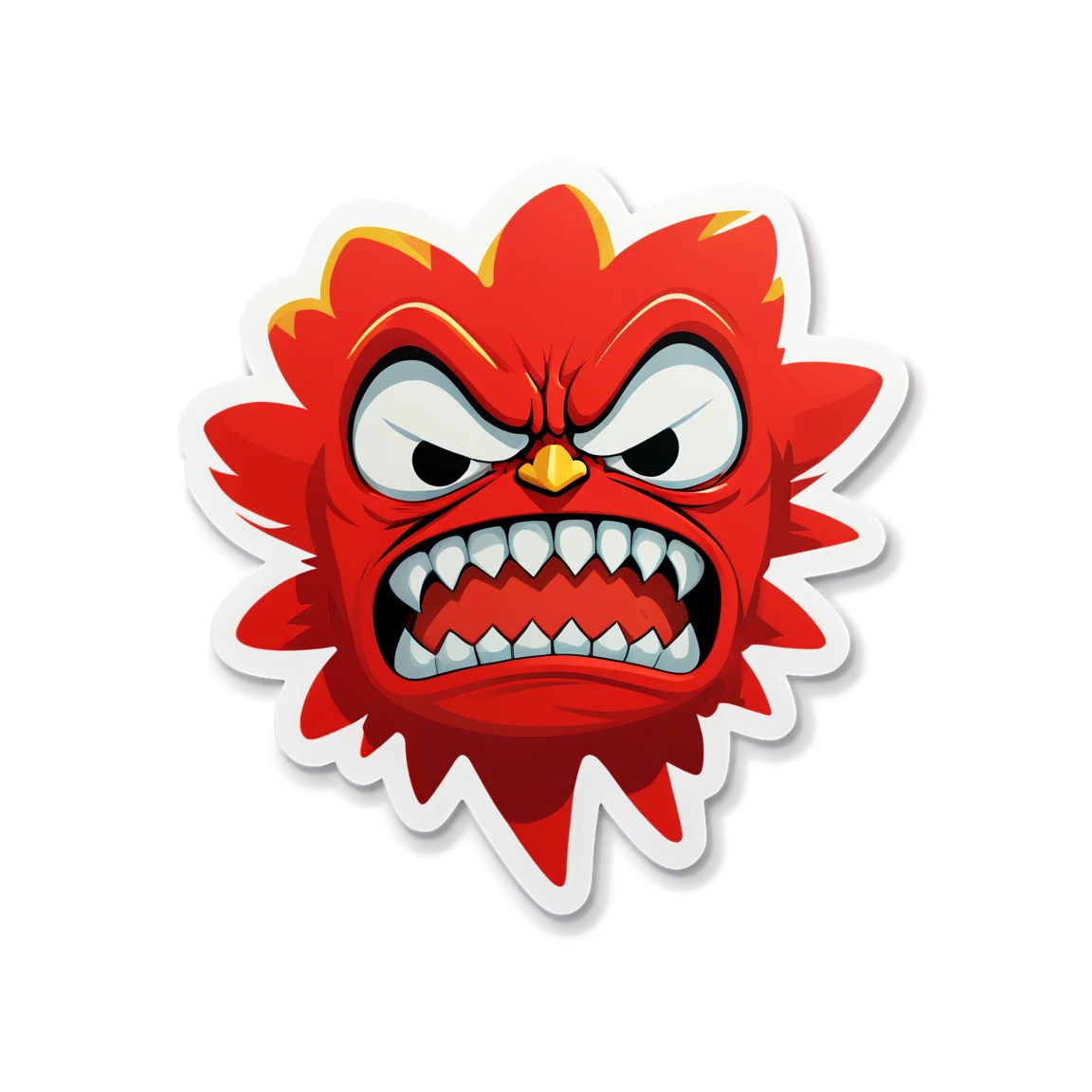 Flork angry, Flork sticker