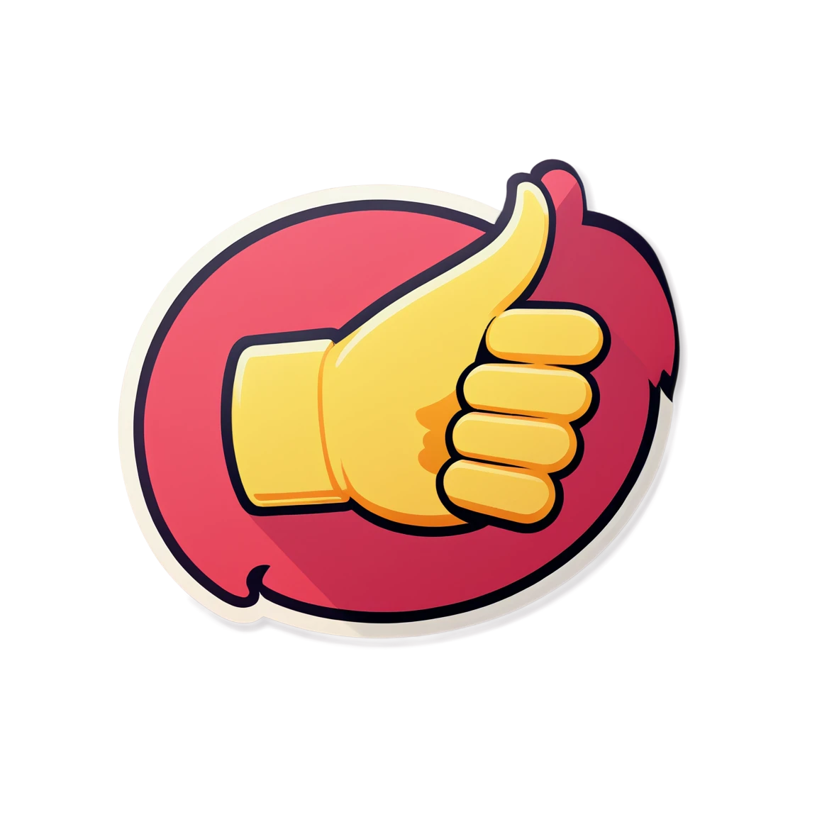 Flork thumbs up, Flork sticker