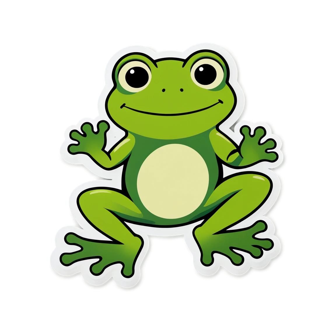 Frog sticker