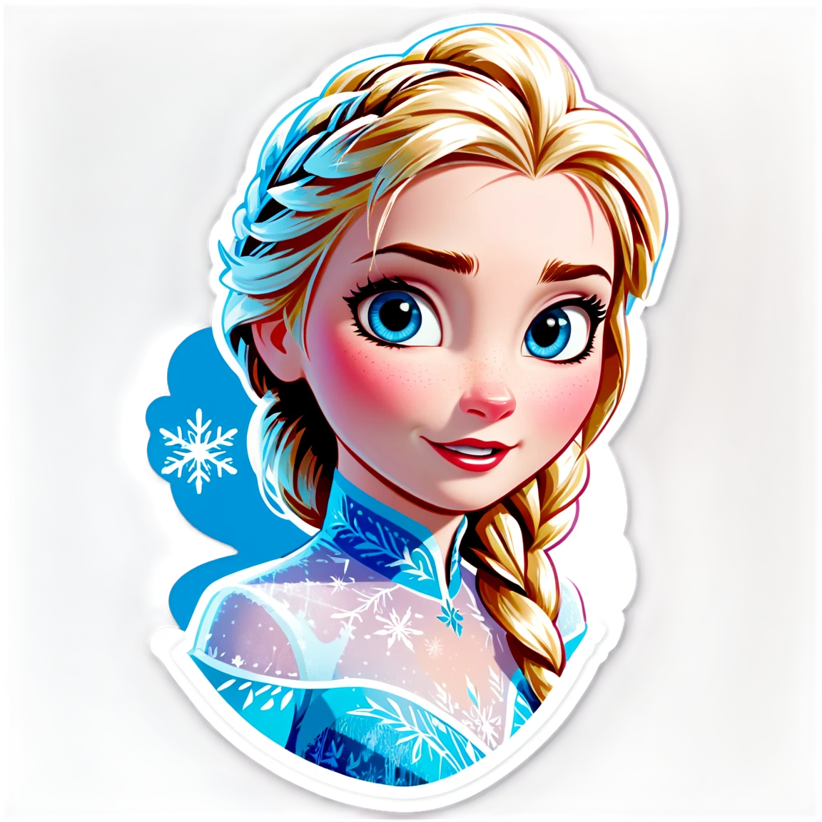 Frozen with Elsa, frozen sticker