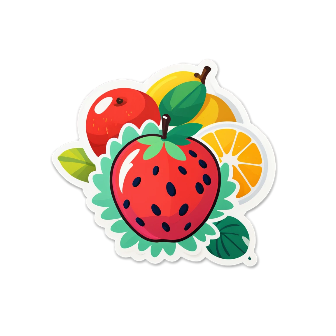 Fruit sticker PNG