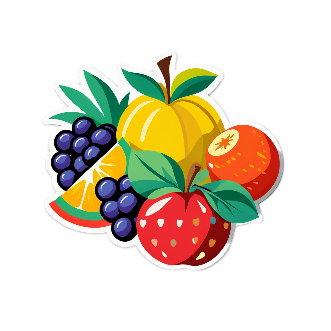 Fruit sticker art