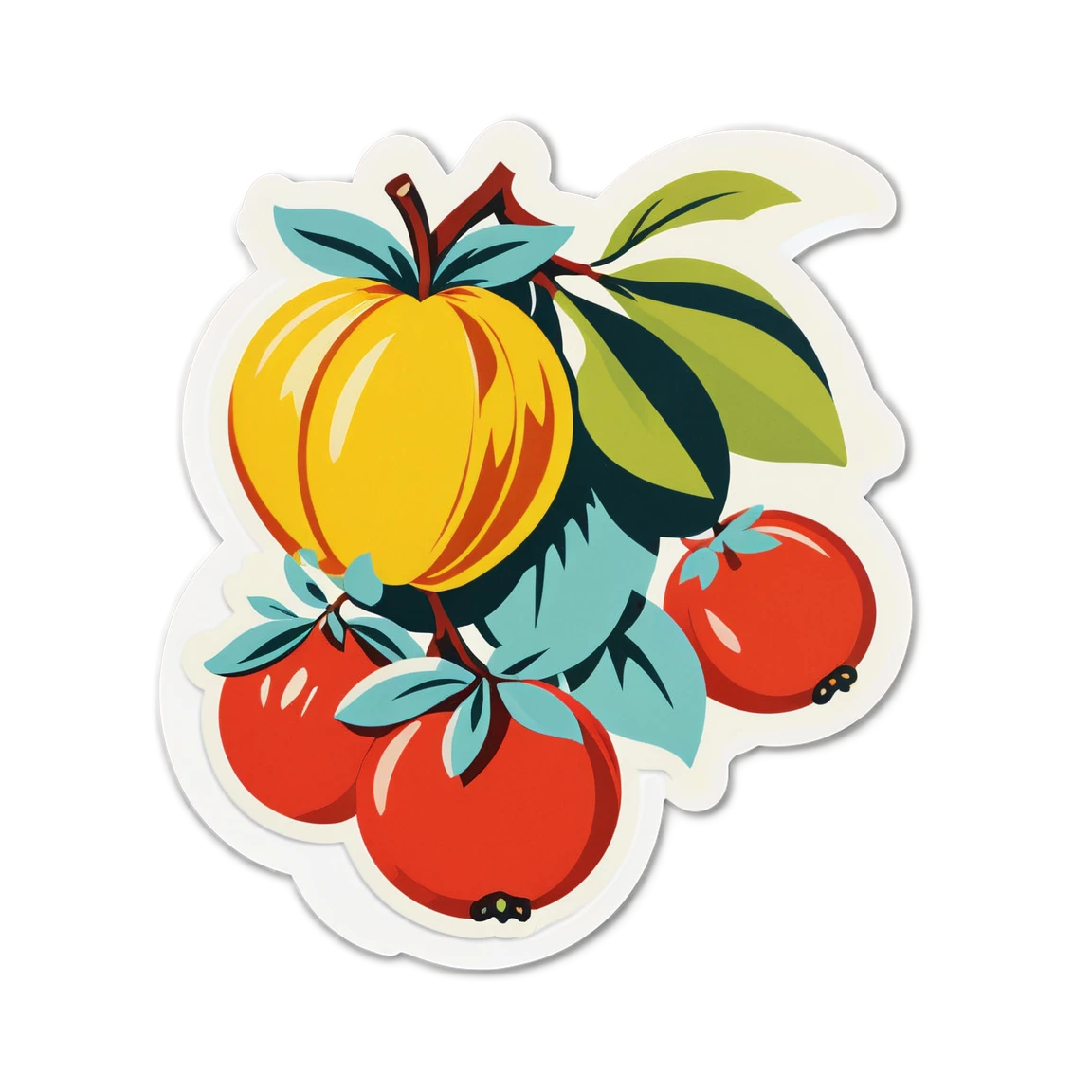 Vintage fruit sticker