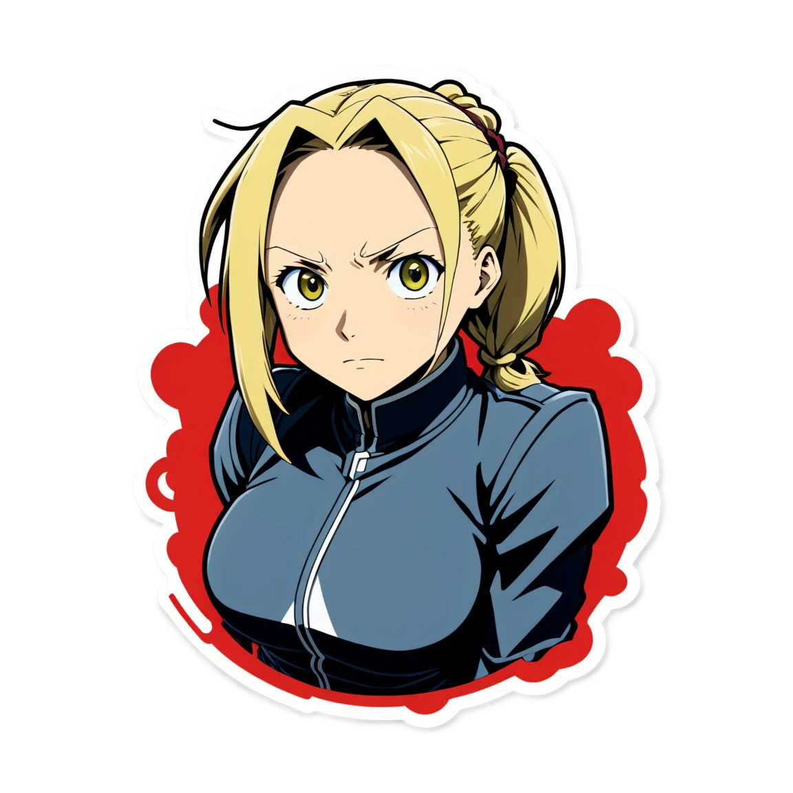 Fullmetal Alchemist sticker, Teacher Izumi Curtis