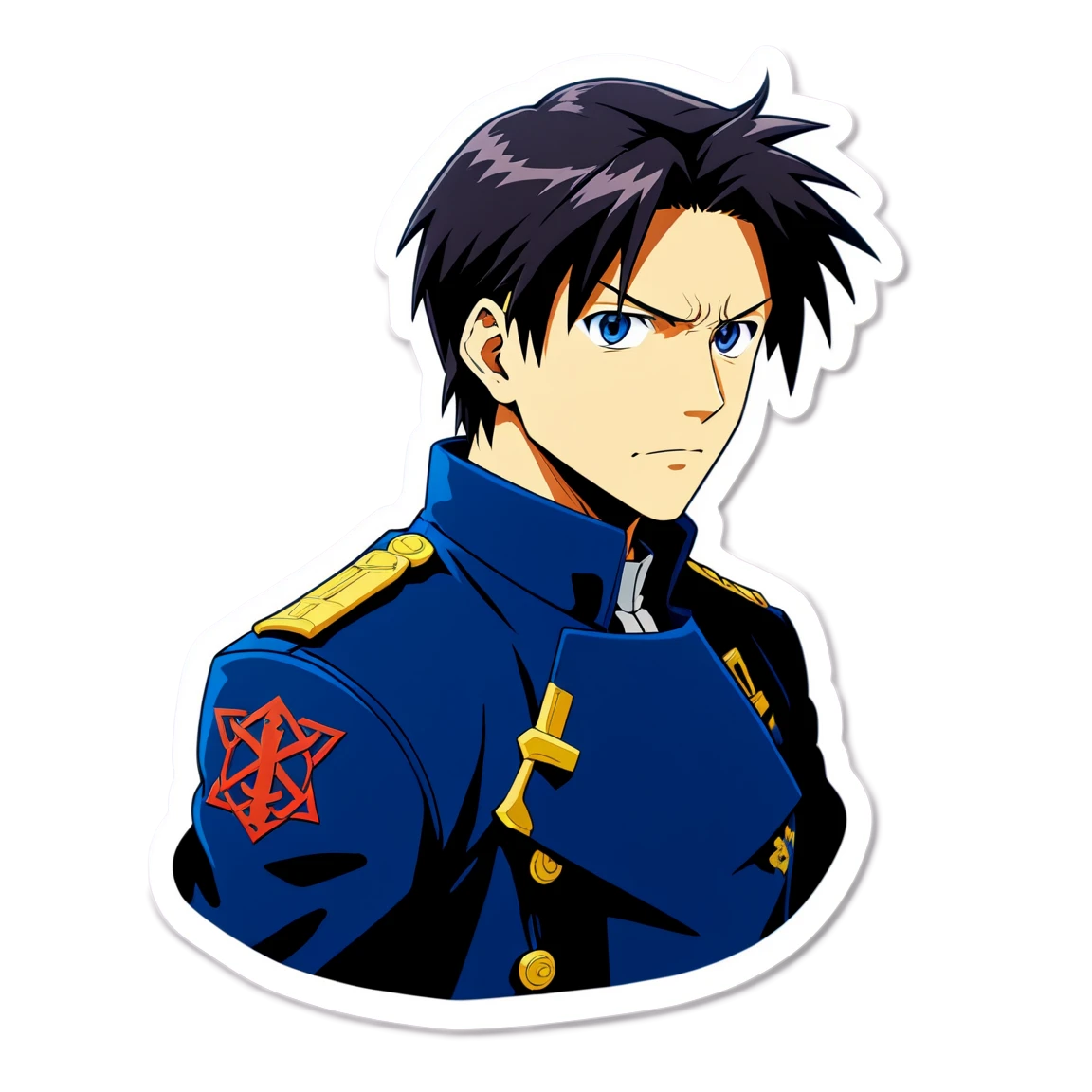 Fullmetal Alchemist sticker, Roy Mustang