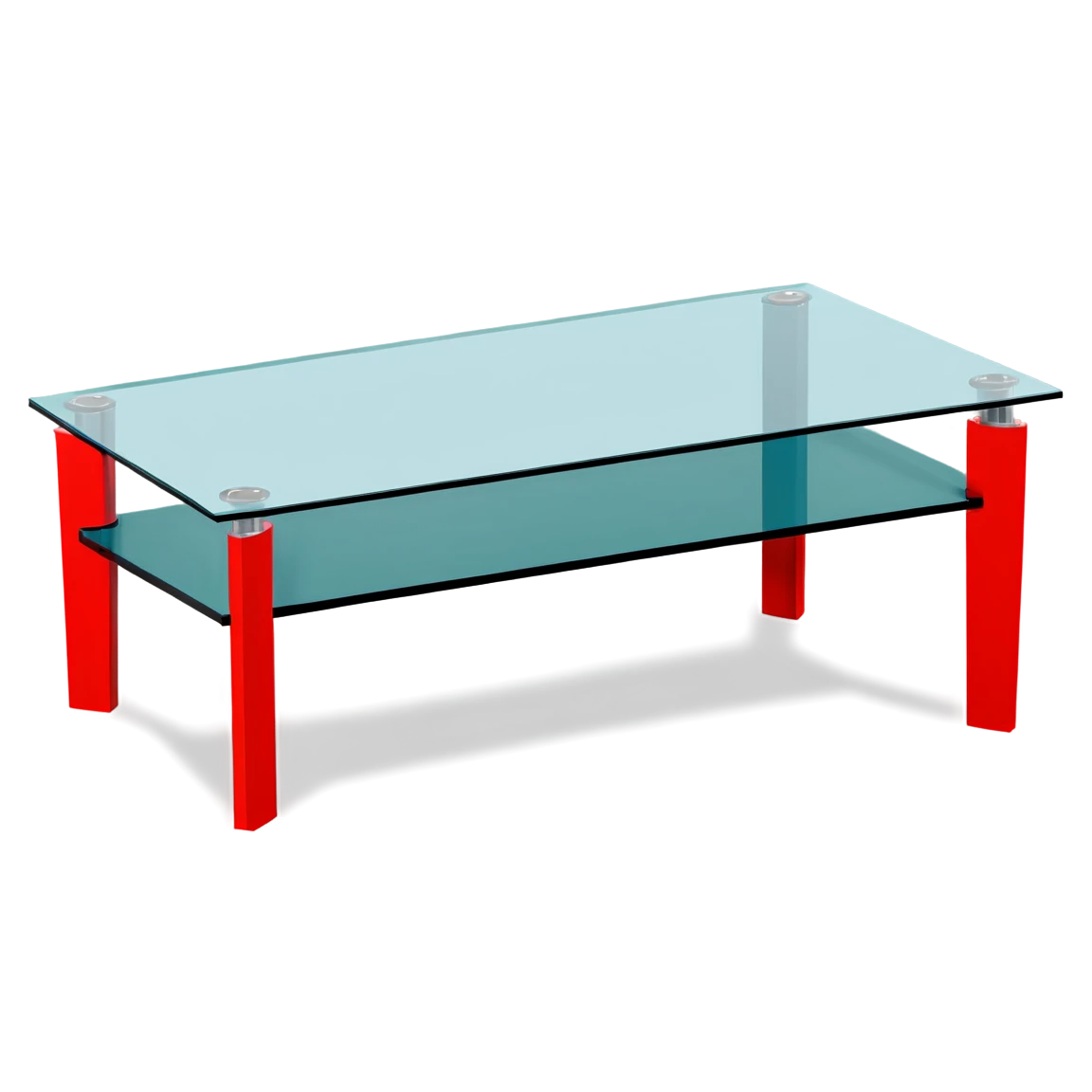 Glass coffee table, furniture sticker