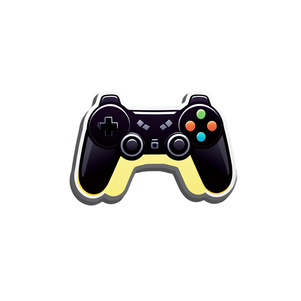 Gaming sticker, holding a game controller