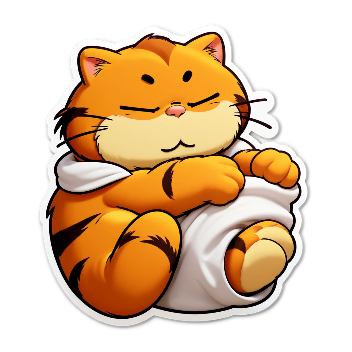 Garfield napping, Garfield sticker