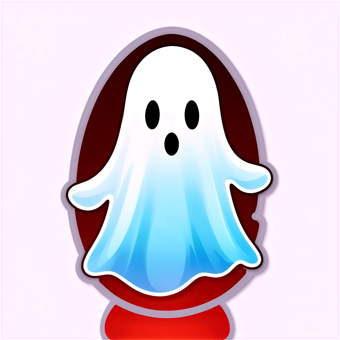 Translucent ghost, ghost sticker