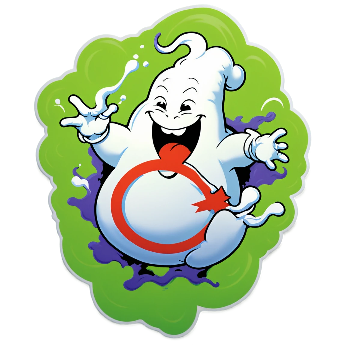 Ghostbusters with ectoplasm, Ghostbusters sticker