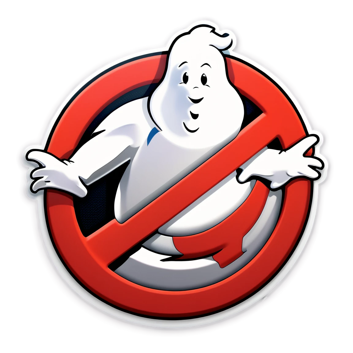 Ghostbusters with logo, Ghostbusters sticker