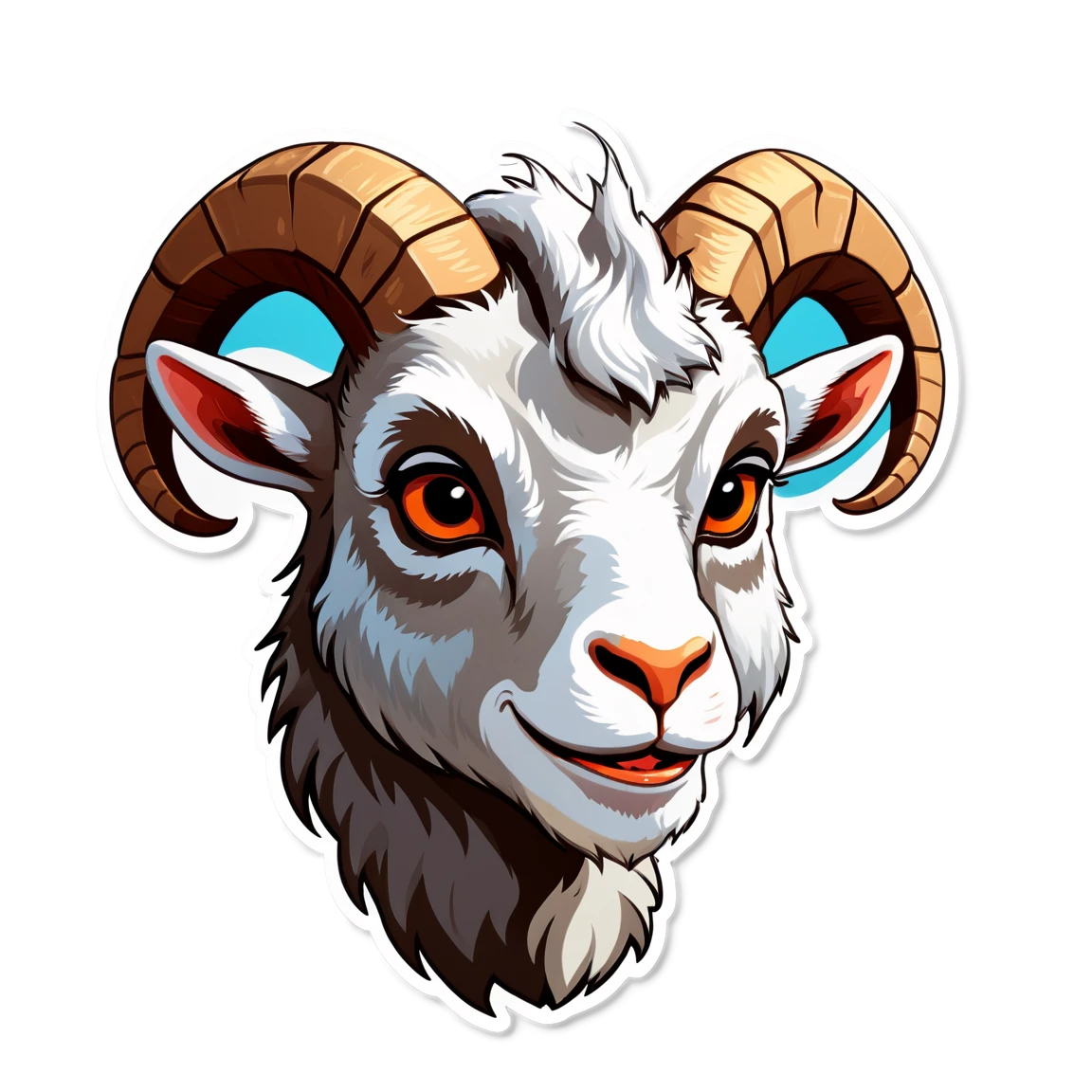 goat head stickers example